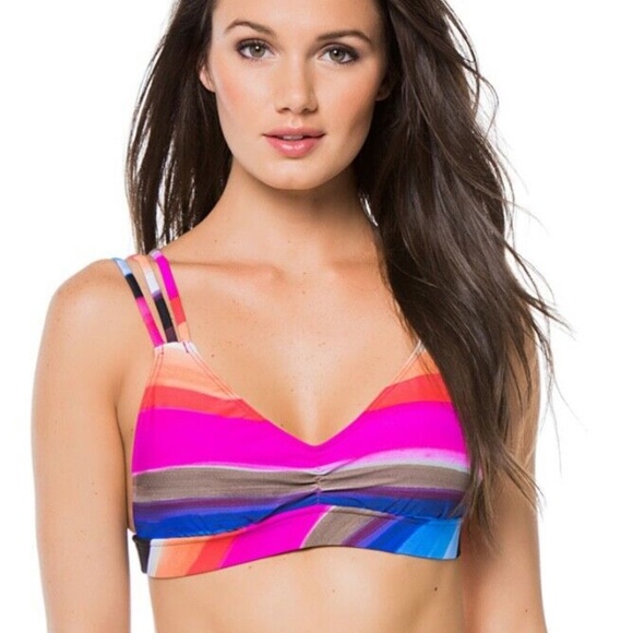 NWOT $72 LA BLANCA HORIZON 12 STRAP TOP - Picture 1 of 5